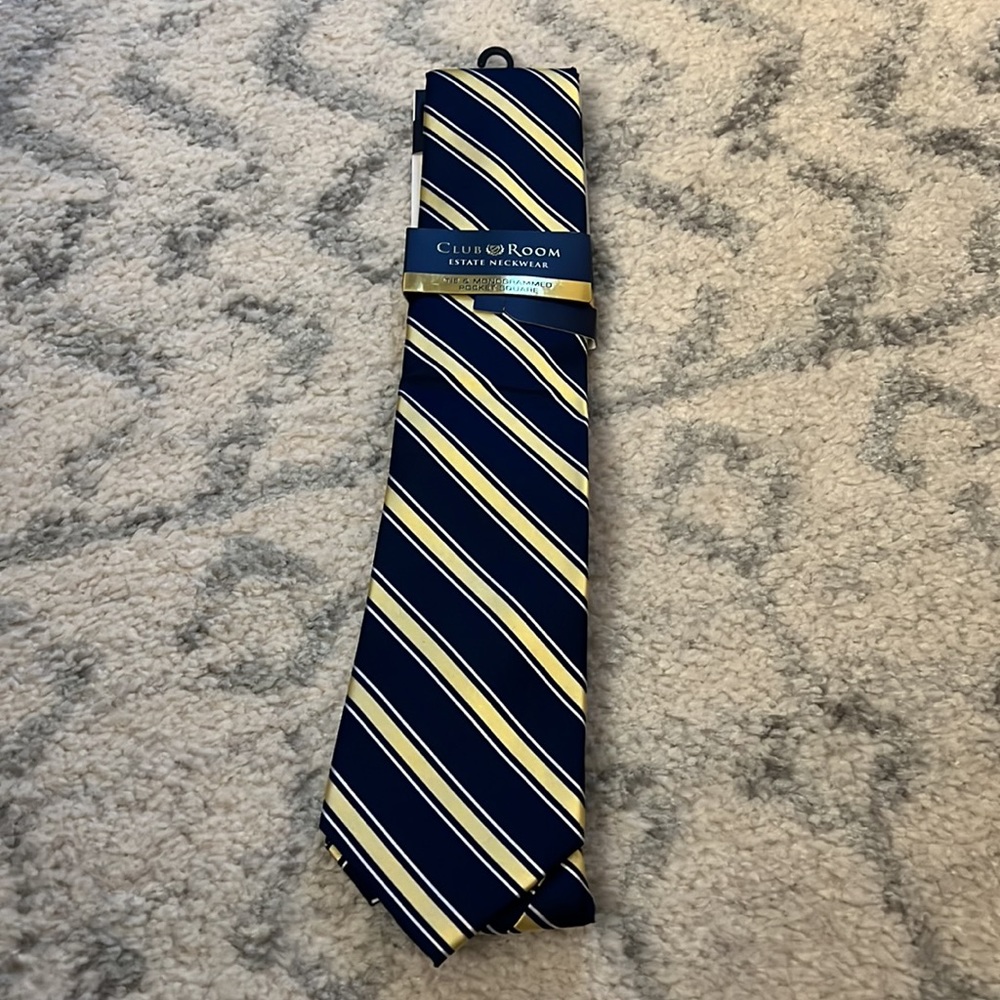 NEW Club Room Striped Tie